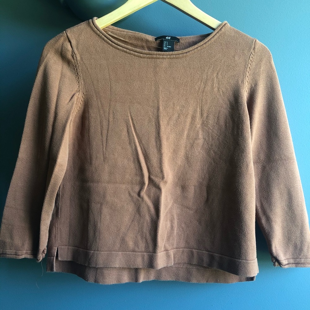 H&M patch sleeve sweater